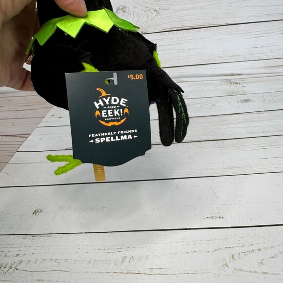 Hyde & Eek! Halloween Featherly Friends Spellma Witch Bird Plush Decor 2024 - Picture 5 of 8